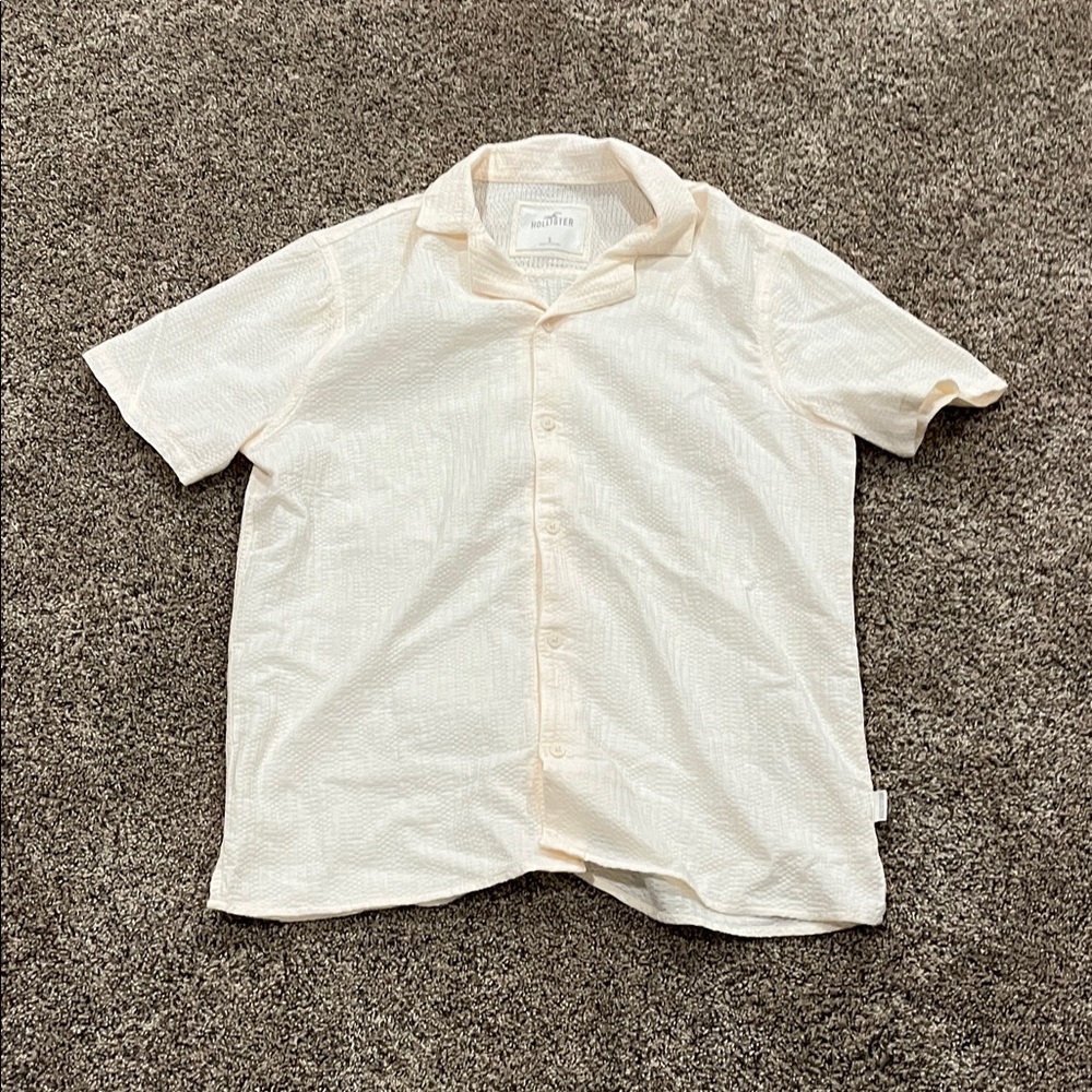 Men’s small seersucker casual shirt